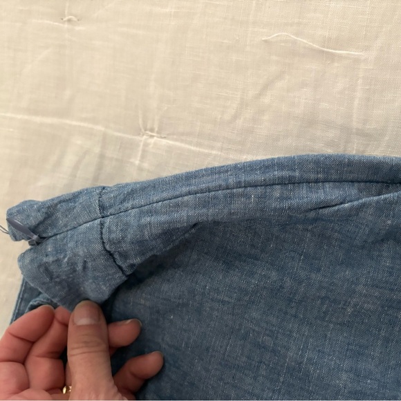 The Loft Blue Scalloped Hem Women's Shorts - Picture 5 of 7